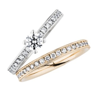 Schmuck: Christian Bauer Solitaire mit Vorsteck Ring Weißgold 2.2 & 2.5 mm aus 750 Weißgold von Christian Bauer