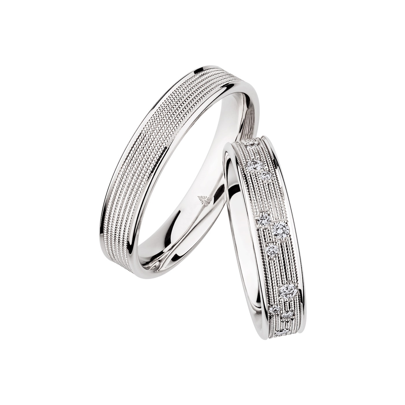 Schmuck: Christian Bauer Brillant Trauringe Weißgold 4.5 mm aus 585 Weißgold von Christian Bauer