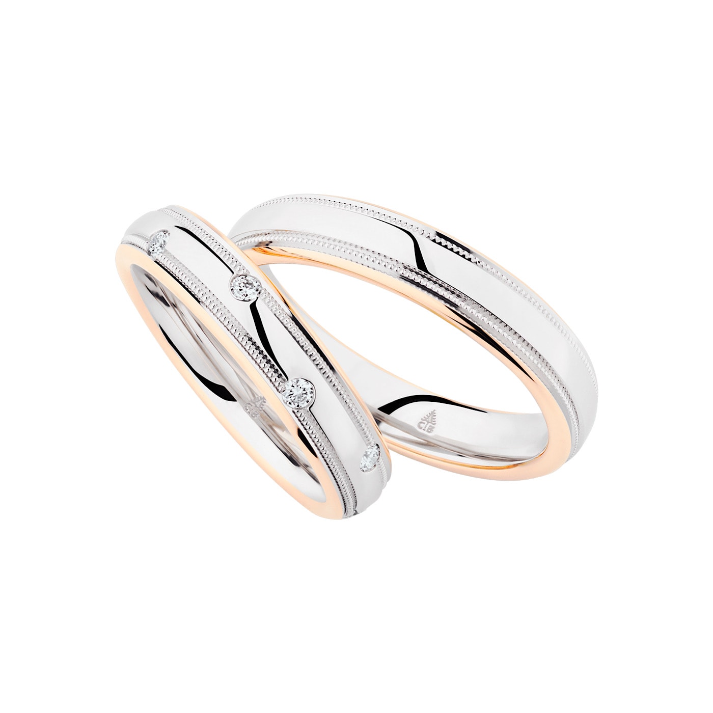 Schmuck: Christian Bauer Brillant Trauringe Weißgold & Palladium 4.5 mm aus 950 Palladium von Christian Bauer