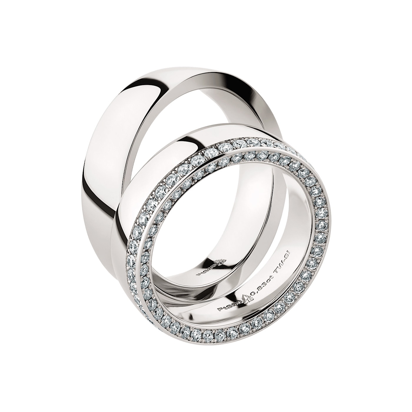 Schmuck: Christian Bauer Brillant Trauringe Platin 6 mm aus 950 Platin von Christian Bauer