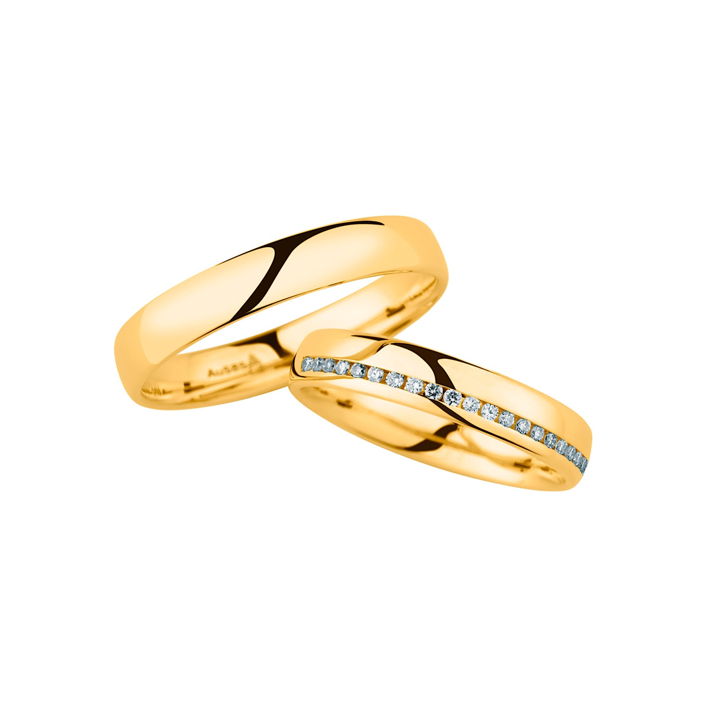 Schmuck: Christian Bauer Brillant Trauringe Gelbgold 4 mm aus 585 Gelbgold von Christian Bauer