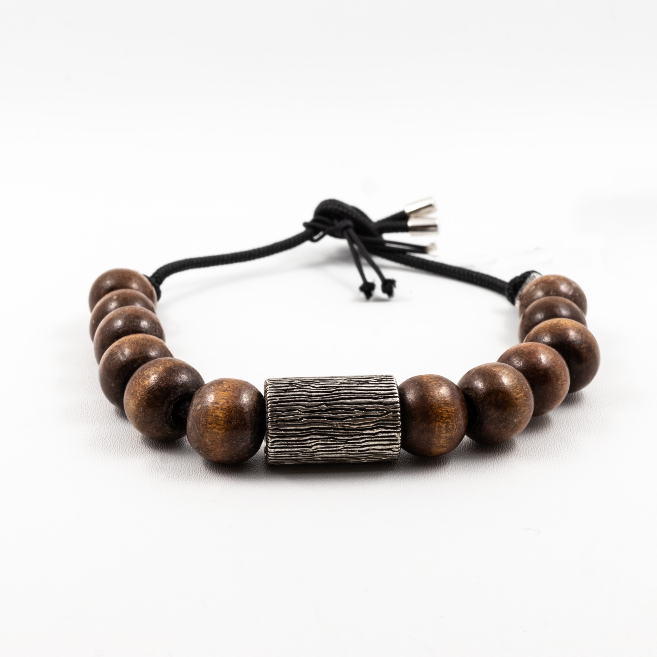 Schmuck: Baldessarini Armband Silber & Rosenholz 34 cm aus 925 Silber von Baldessarini