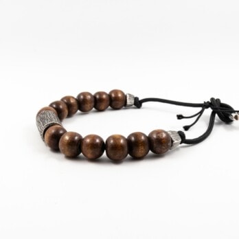 Schmuck: Baldessarini Armband Silber & Rosenholz 34 cm aus 925 Silber von Baldessarini