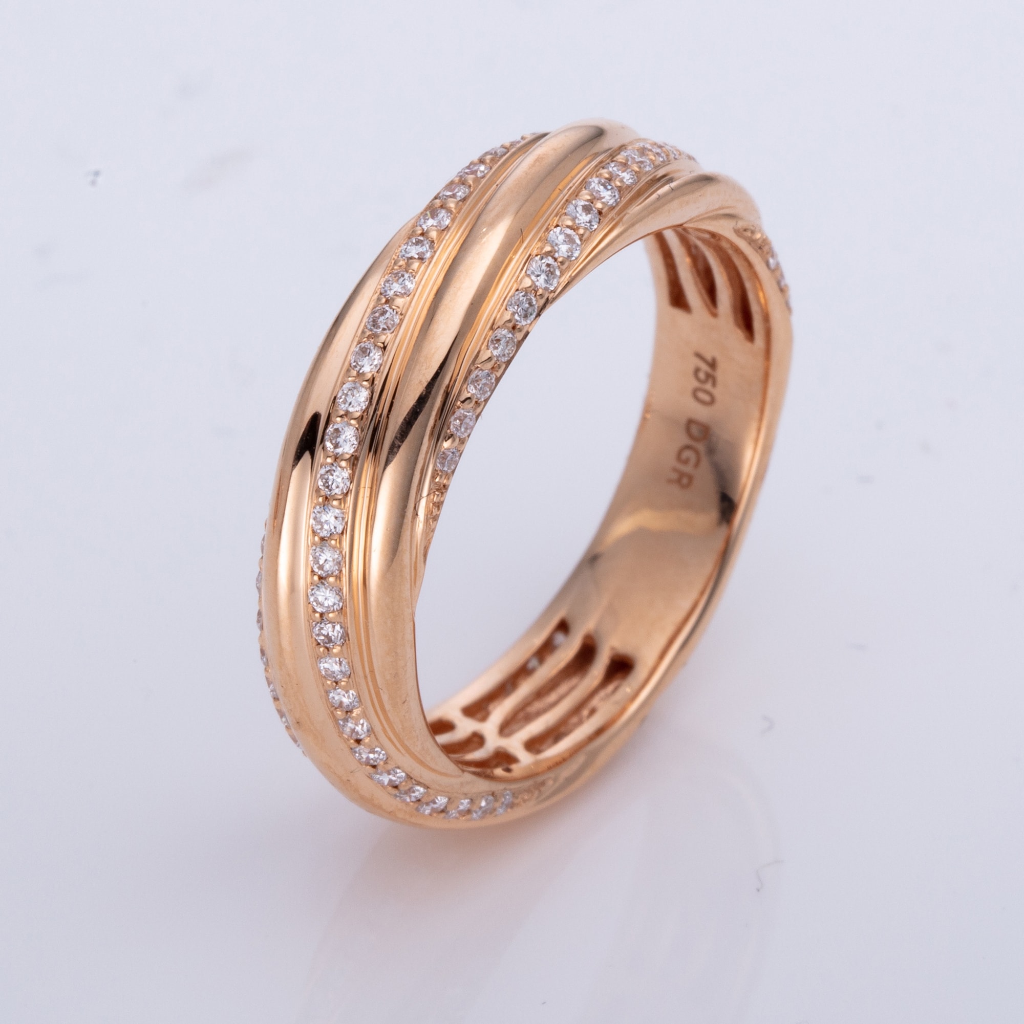 Schmuck: Diamant Ring Roségold Gr. 54 aus 750 Roségold von Jewels by Eckstein