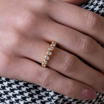 Schmuck: Memoire Ring Brillant Gelbgold Gr. 55 aus 750 Gelbgold von Last Pieces