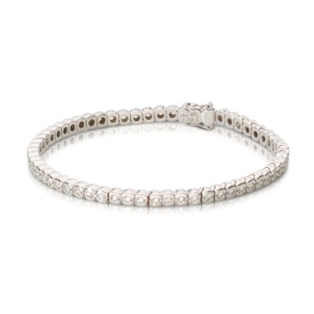 Schmuck: Tennis Armband Brillant Weißgold 19 cm aus 750 Weißgold von Jewels by Eckstein