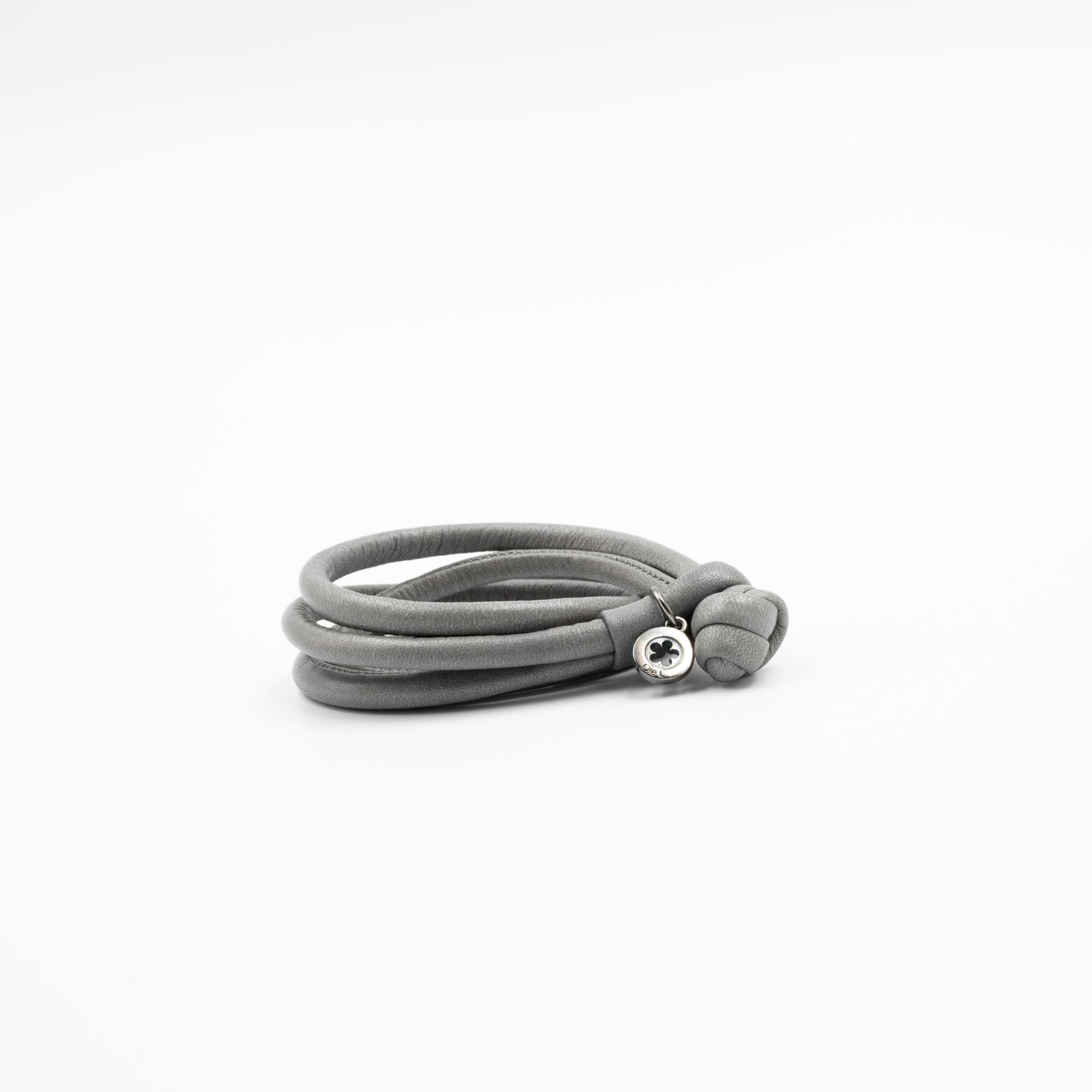 Schmuck: Ole Lynggaard Design Armband Leder Grau Gr. L aus Leder von Ole Lynggaard