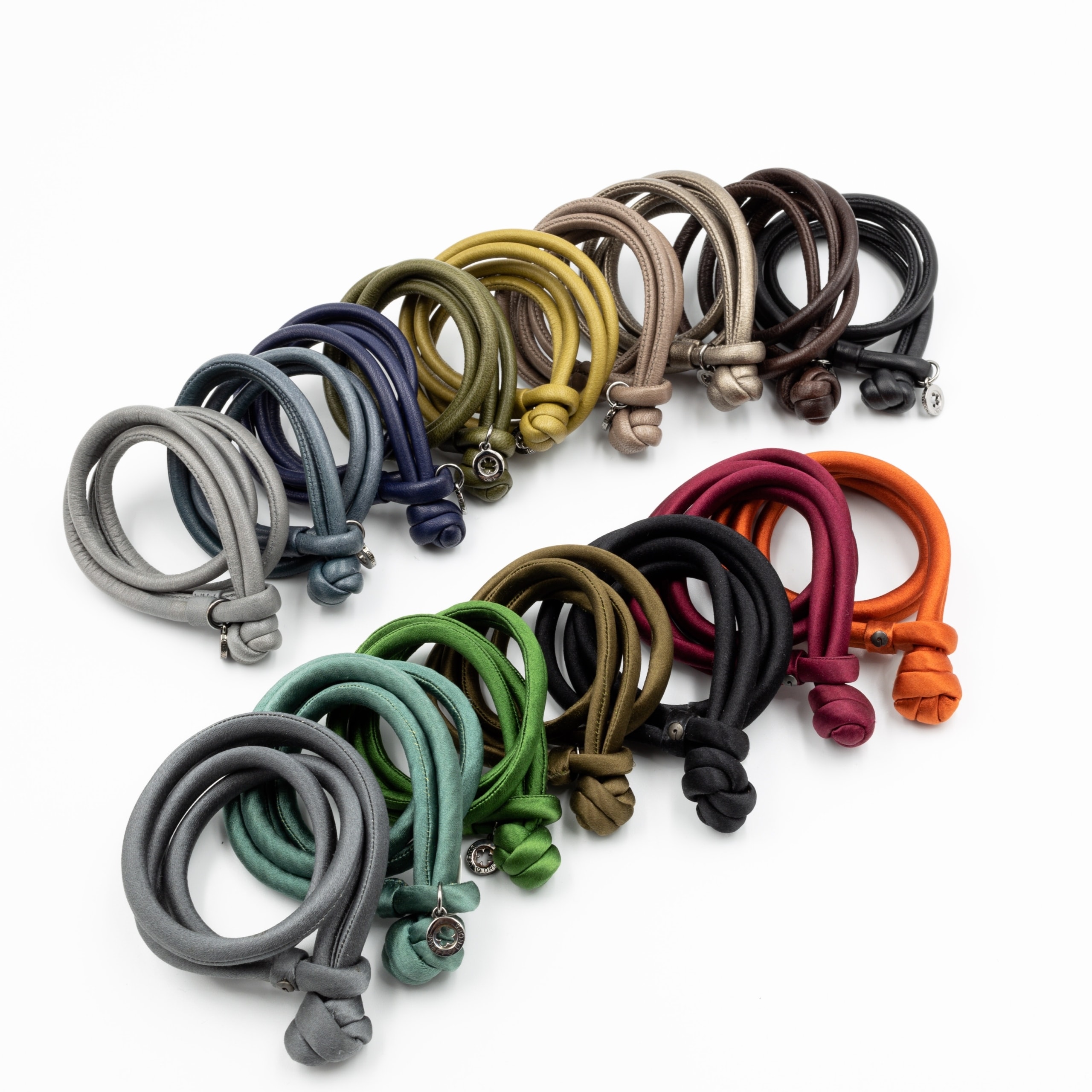 Schmuck: Ole Lynggaard Design Armband Leder Grau Gr. L aus Leder von Ole Lynggaard