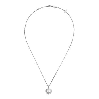 Schmuck: Chopard Happy Diamonds Kette Weißgold 42 cm aus 750 Weißgold von CHOPARD