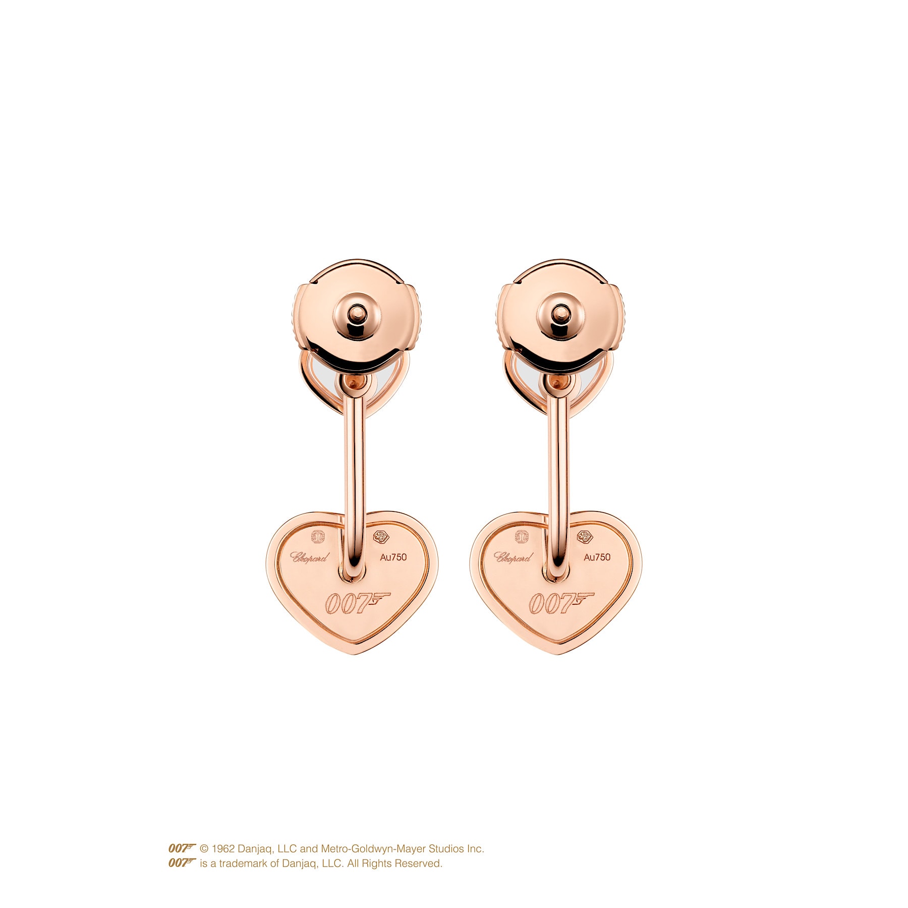 Schmuck: Chopard Happy Hearts Brillant Ohrringe Roségold 21 mm aus 750 Roségold von CHOPARD