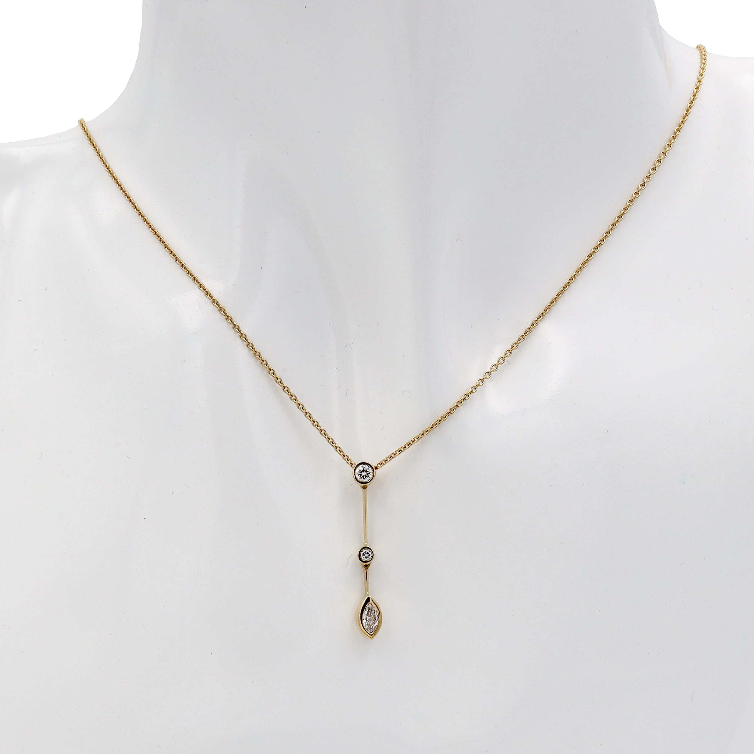 Schmuck: Erwin Reich Diamant Kette Gelbgold 2.6 cm aus 750 Gelbgold von Erwin Reich