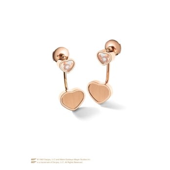 Schmuck: Chopard Happy Hearts Brillant Ohrringe Roségold 21 mm aus 750 Roségold von CHOPARD