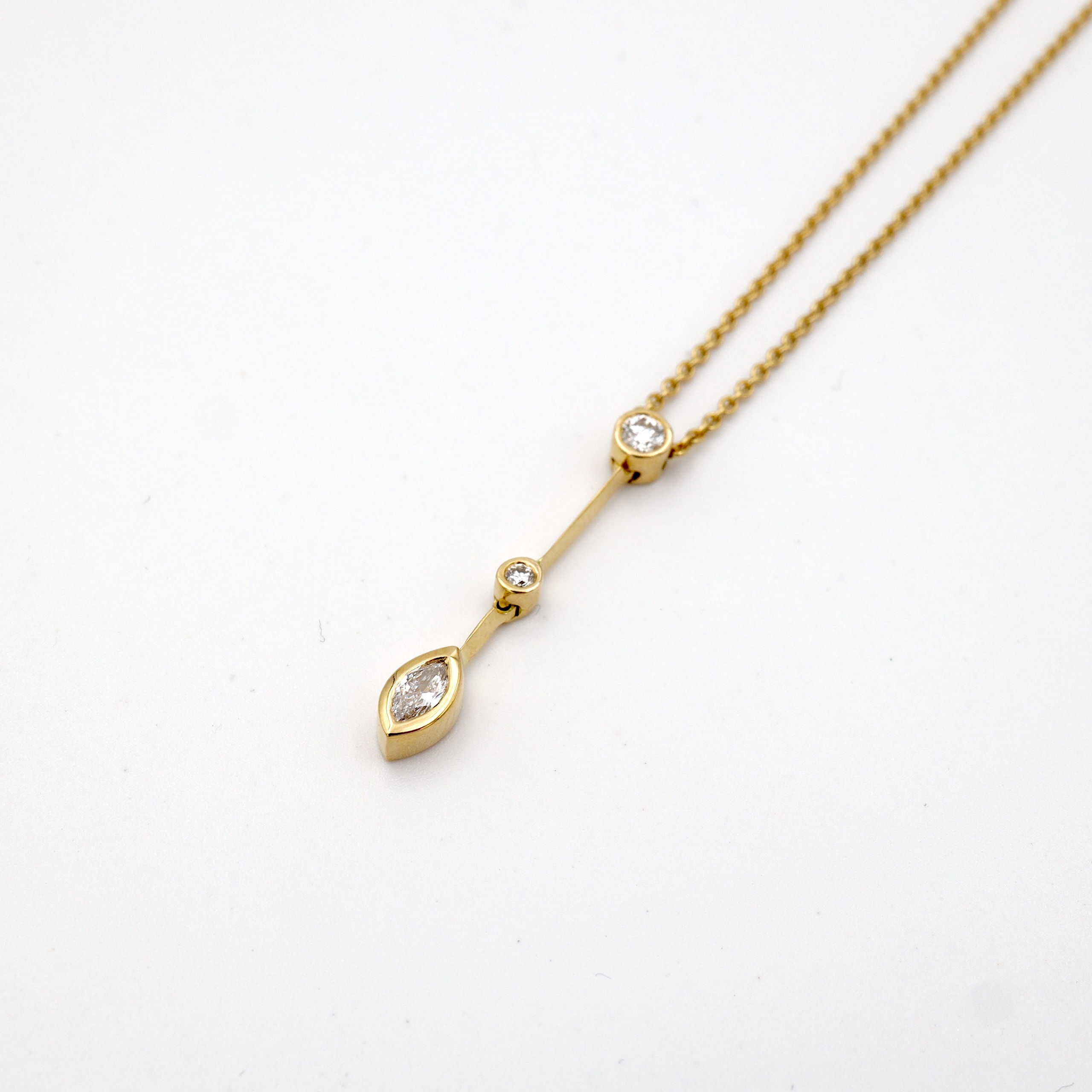 Schmuck: Erwin Reich Diamant Kette Gelbgold 2.6 cm aus 750 Gelbgold von Erwin Reich