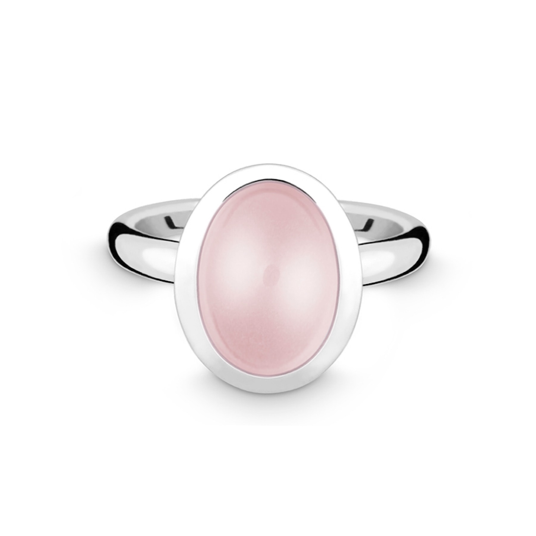 Schmuck: Colors Ring Silber & Rosenquarz Gr. 58 aus 925 Silber von Quinn