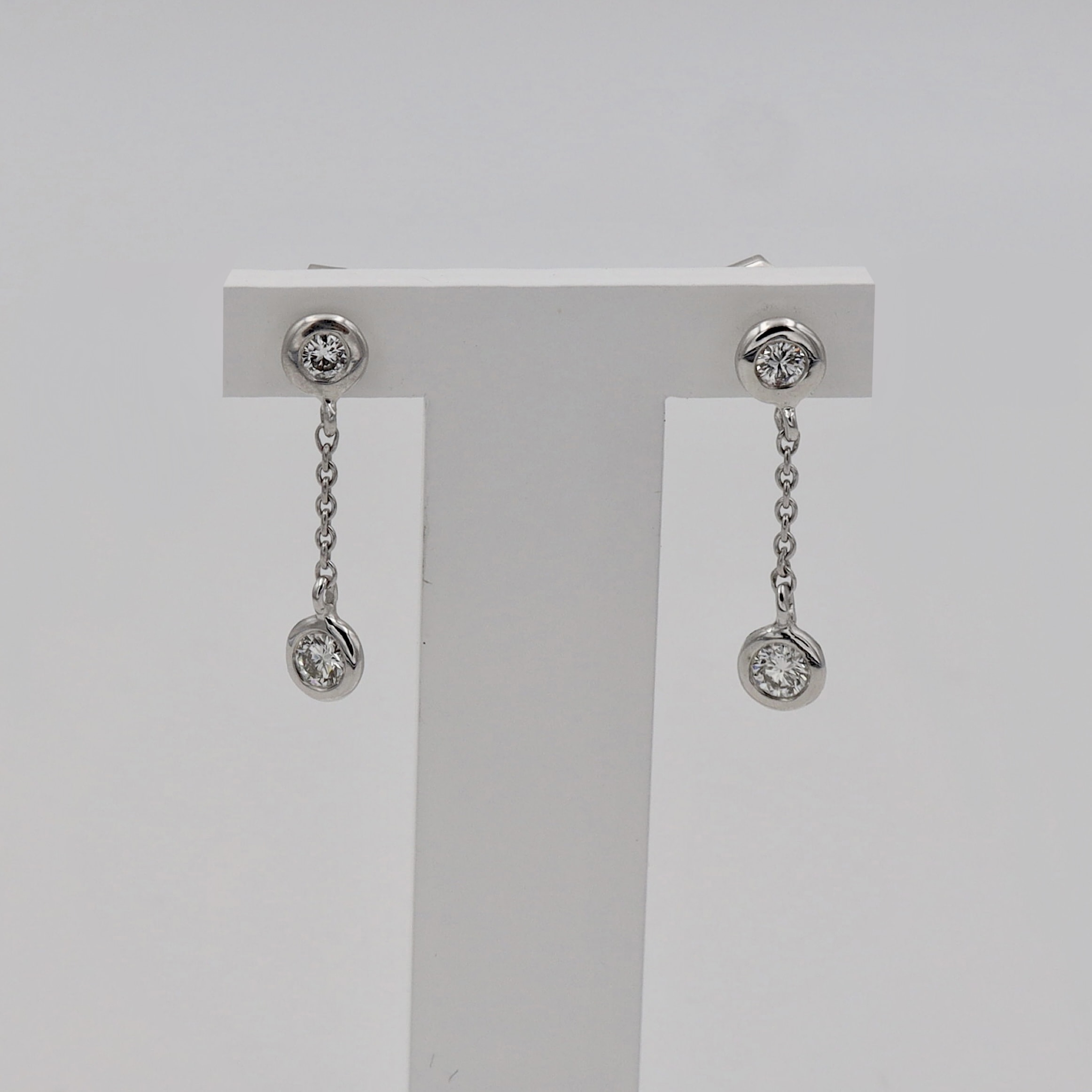 Schmuck: Erwin Reich Brillant Ohrhänger Weißgold 2 cm aus 750 Weißgold von Erwin Reich