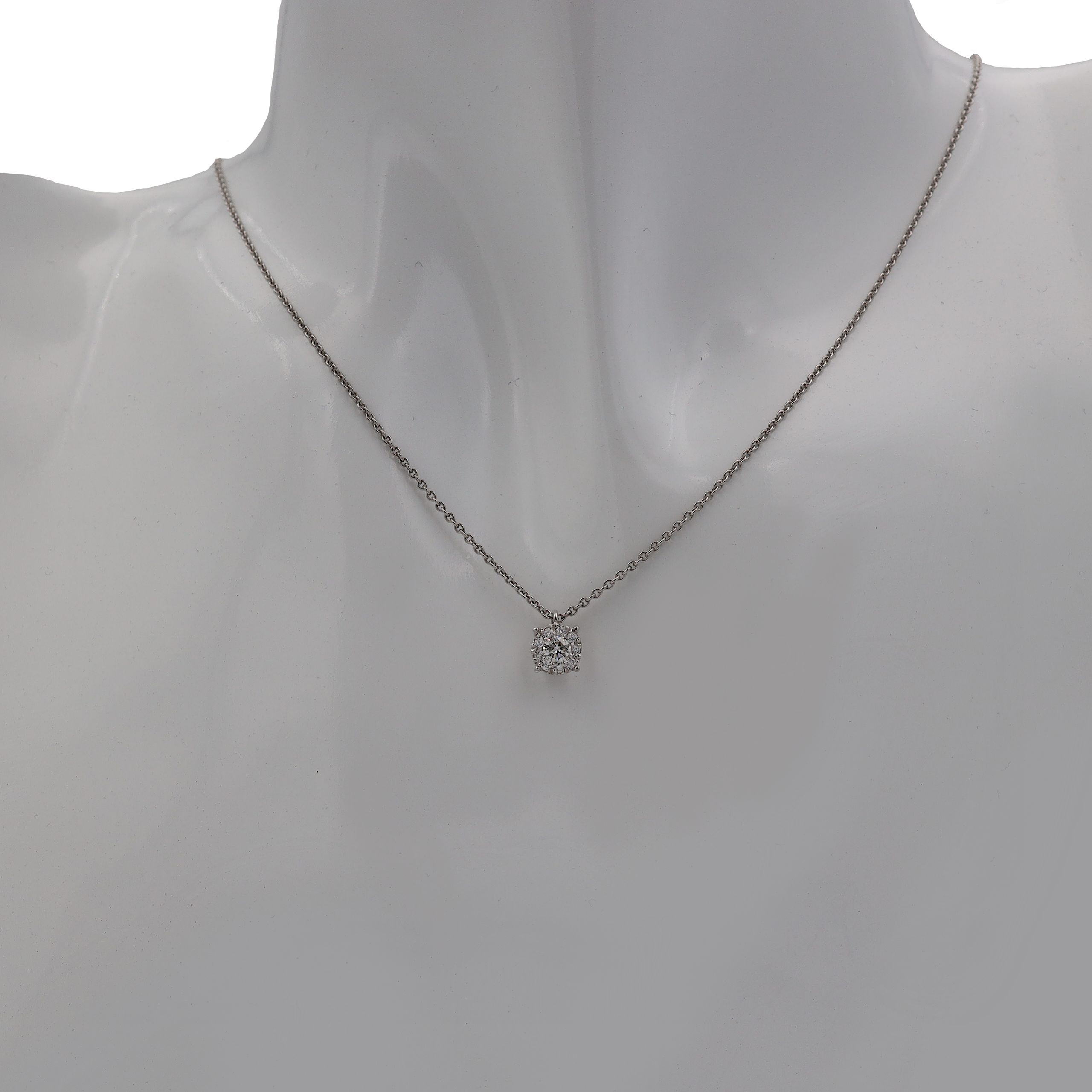 Schmuck: Erwin Reich Brillant Kette Weißgold 42 cm aus 585 Weißgold von Erwin Reich