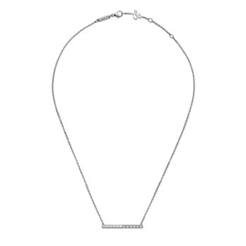 Schmuck: Chopard Ice Cube Brillant Kette aus 750 Weißgold, 45 cm aus 750 Weißgold von CHOPARD