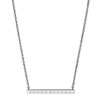 Schmuck: Chopard Ice Cube Brillant Kette aus 750 Weißgold, 45 cm aus 750 Weißgold von CHOPARD