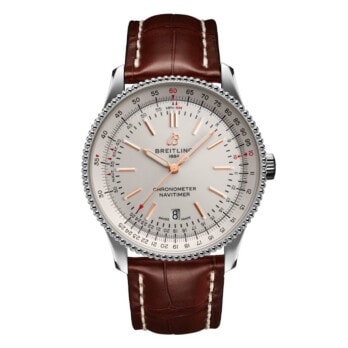 Uhren: Breitling Navitimer Automatik Silber Index 41 mm aus Edelstahl von Breitling