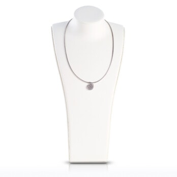 Schmuck: Halsreif mit Brillant Spirale Weißgold 42 cm aus 585 Weißgold von Last Pieces