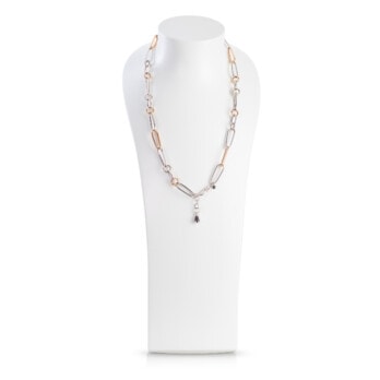 Schmuck: Collier Weiß- & Roségold 60 cm aus 585 Weißgold von Last Pieces
