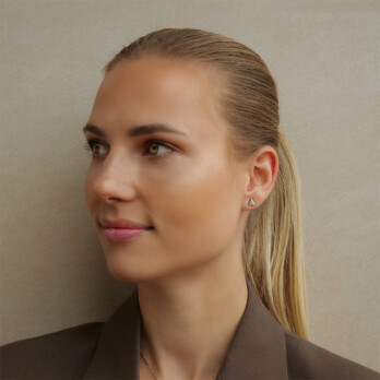 Schmuck: Brillant Ohrstecker Dreieckschliff Weißgold aus 750 Weißgold von Jewels by Eckstein