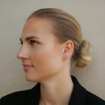 Schmuck: Brillant Ohrstecker Sternform Weißgold aus 585 Weißgold von Jewels by Eckstein