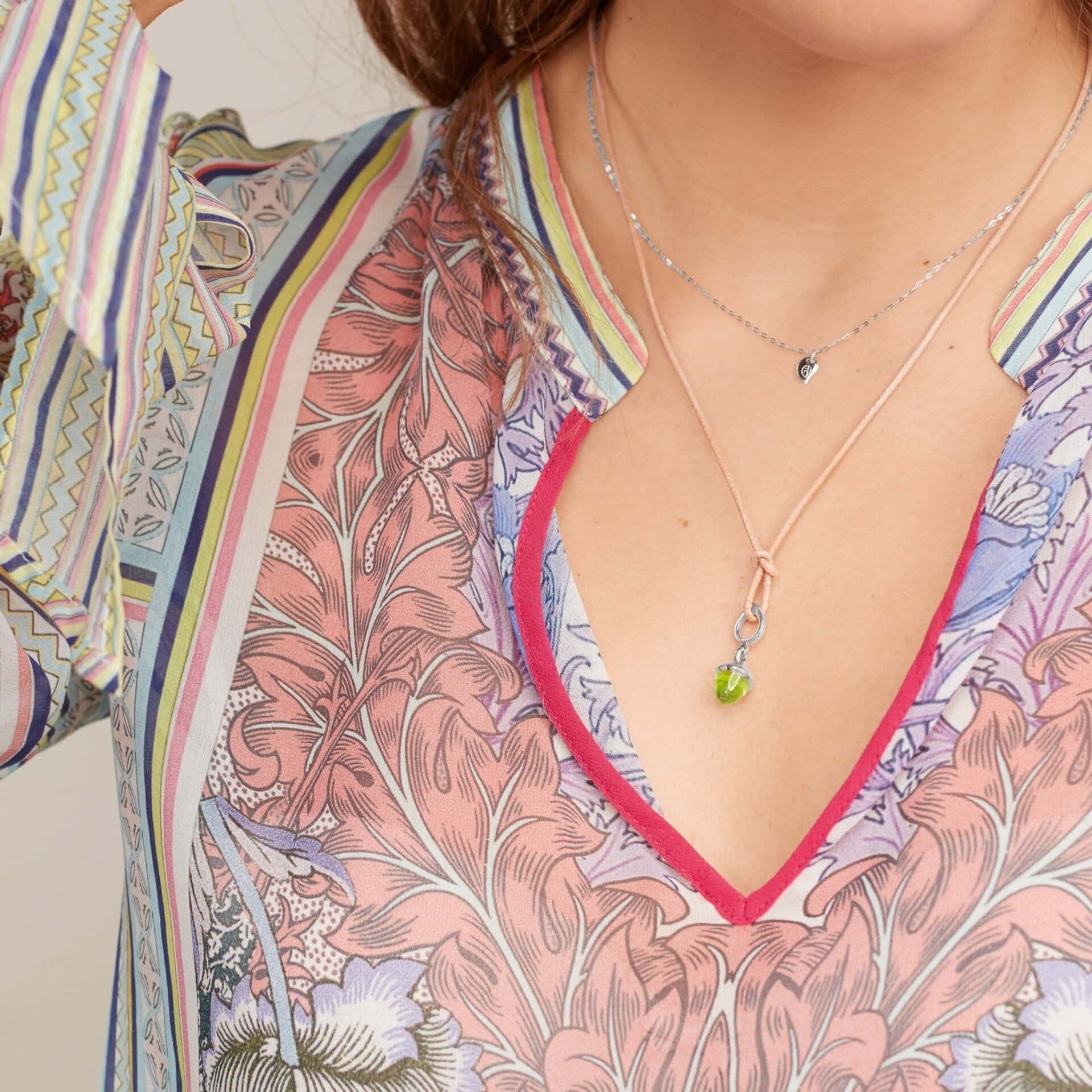 Schmuck: Tamara Comolli Mikado Flamenco Anhänger Peridot Weißgold aus 750 Weißgold von Tamara Comolli