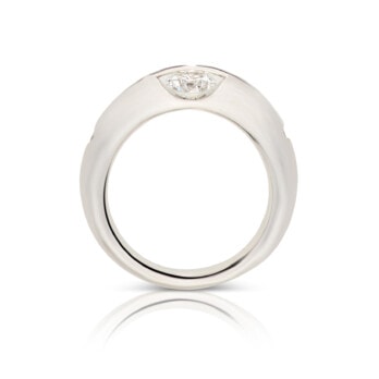 Schmuck: Schaffrath Solitaire Brillant Ring Weißgold Gr. 53 aus 950 Platin von Jewels by Eckstein