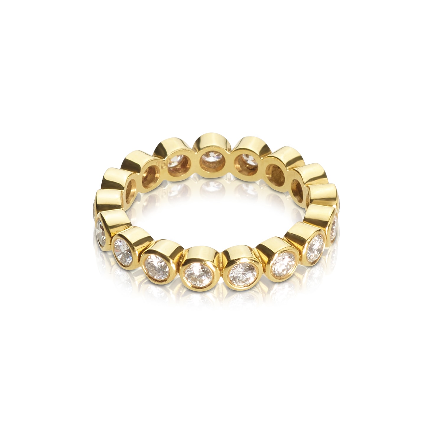 Schmuck: Memoire Ring Brillant Gelbgold Gr. 55 aus 750 Gelbgold von Last Pieces
