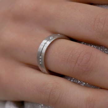 Schmuck: Christian Bauer Trauring Weißgold & Brillanten Gr. 52 aus 750 Weißgold von Christian Bauer