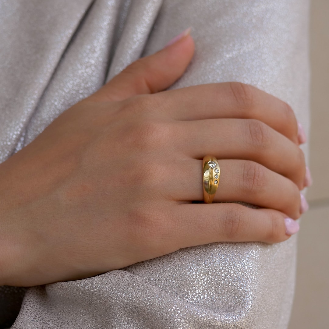 Schmuck: Brillant Ring Gelbgold Gr. 54 aus 585 Gelbgold von Last Pieces