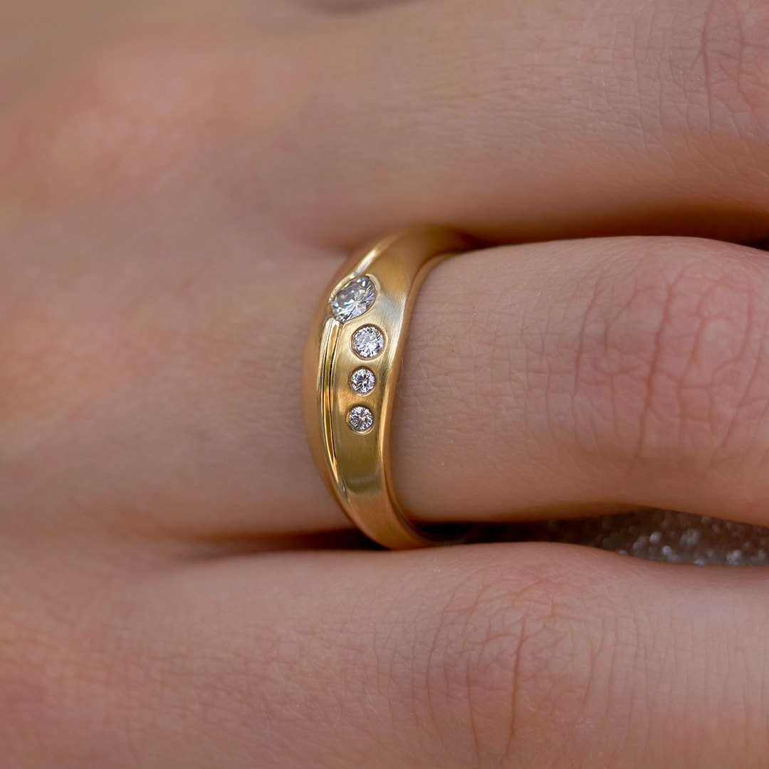 Schmuck: Brillant Ring Gelbgold Gr. 54 aus 585 Gelbgold von Last Pieces