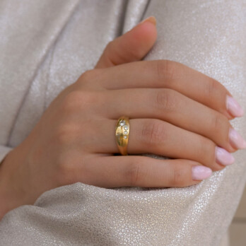 Schmuck: Brillant Ring Gelbgold Gr. 54 aus 585 Gelbgold von Last Pieces