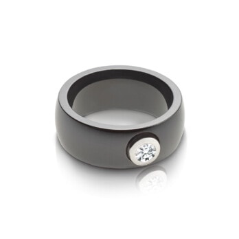 Schmuck: Brillant Ring Keramik Weißgold Gr. 54 aus Keramik von Last Pieces