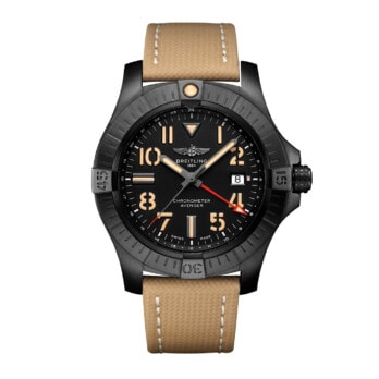 Uhren: Breitling Avenger GMT Schwarz Index Automatik 45 mm aus Titan und Edelstahl von Breitling