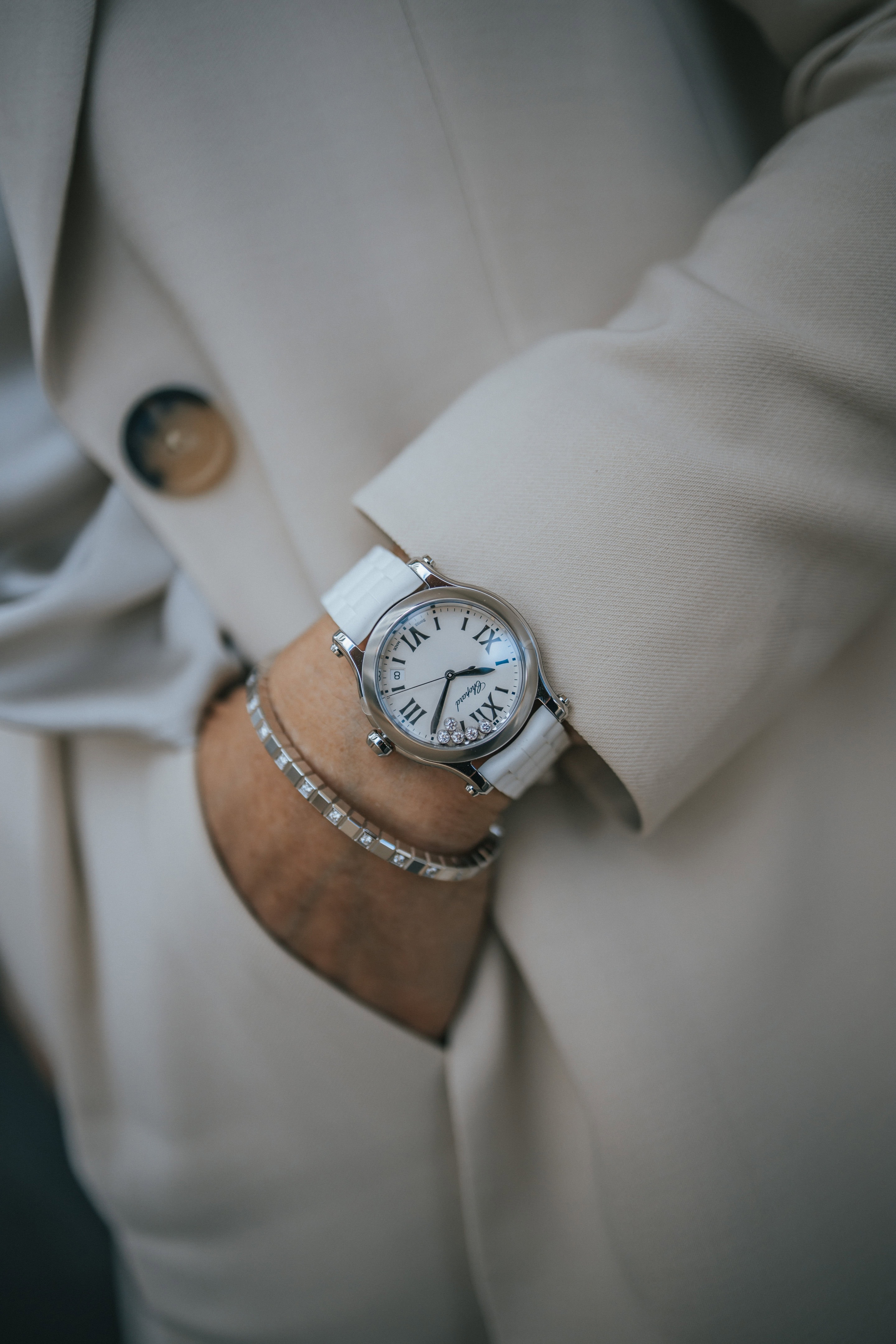 Uhren: Chopard Happy Sport Quarz 36 mm aus Edelstahl von CHOPARD