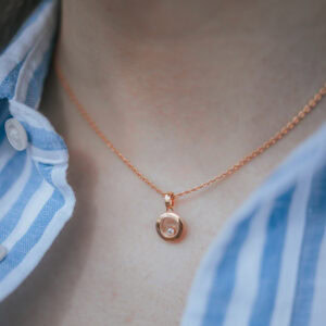 Schmuck: Chopard Happy Diamonds Brillant Kette Roségold 42 cm aus 750 Roségold von CHOPARD