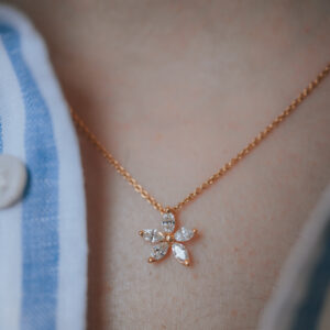 Schmuck: Erwin Reich Blüten Diamant Kette Gelbgold 42 cm aus 750 Gelbgold von Erwin Reich