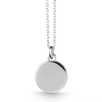 Schmuck: Quinn Classics Halskette mit Gravurplatte Silber 42 cm aus 925 Silber von Quinn