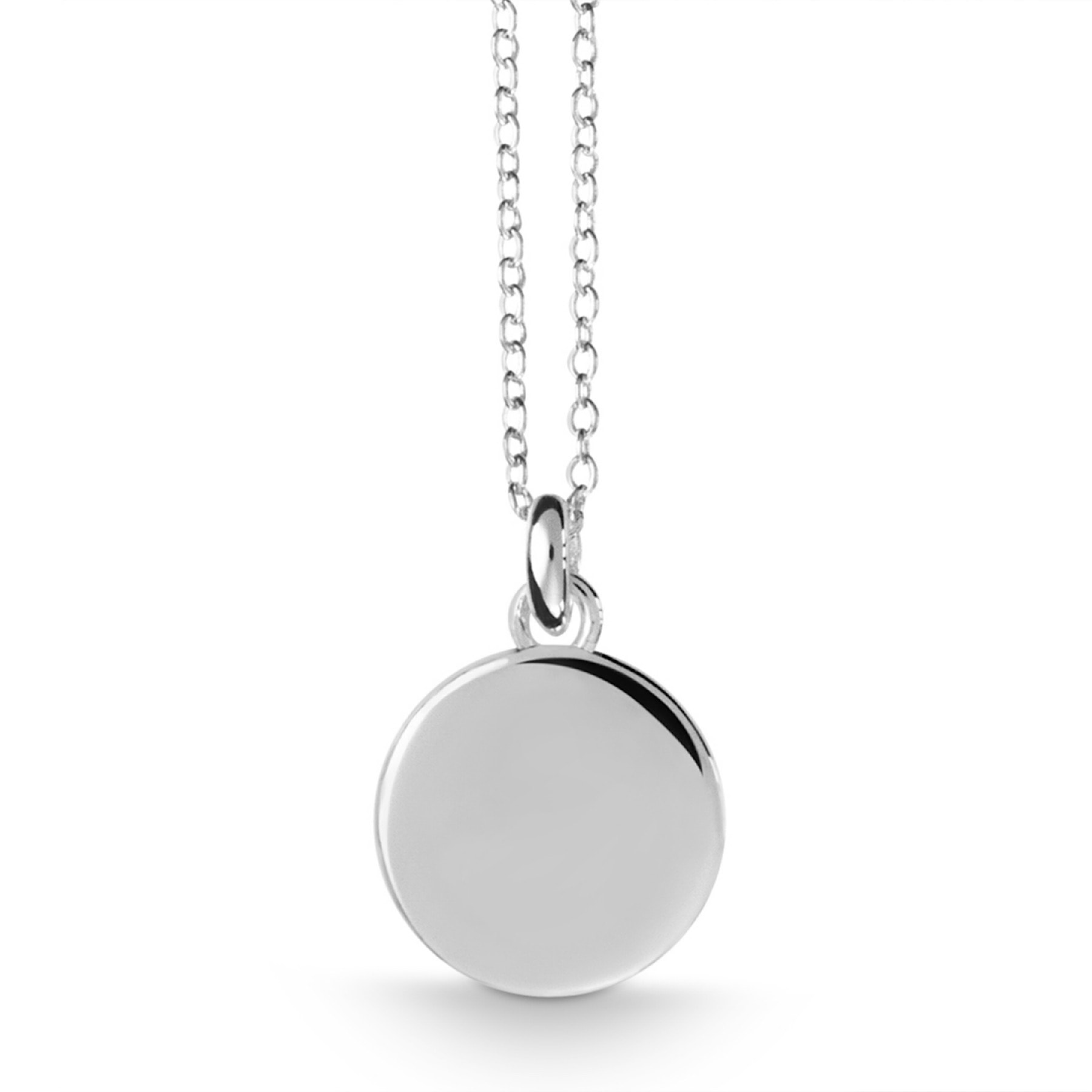 Schmuck: Quinn Classics Halskette mit Gravurplatte Silber 42 cm aus 925 Silber von Quinn