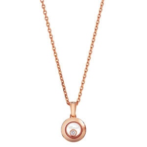Schmuck: Chopard Happy Diamonds Brillant Kette Roségold 42 cm aus 750 Roségold von CHOPARD