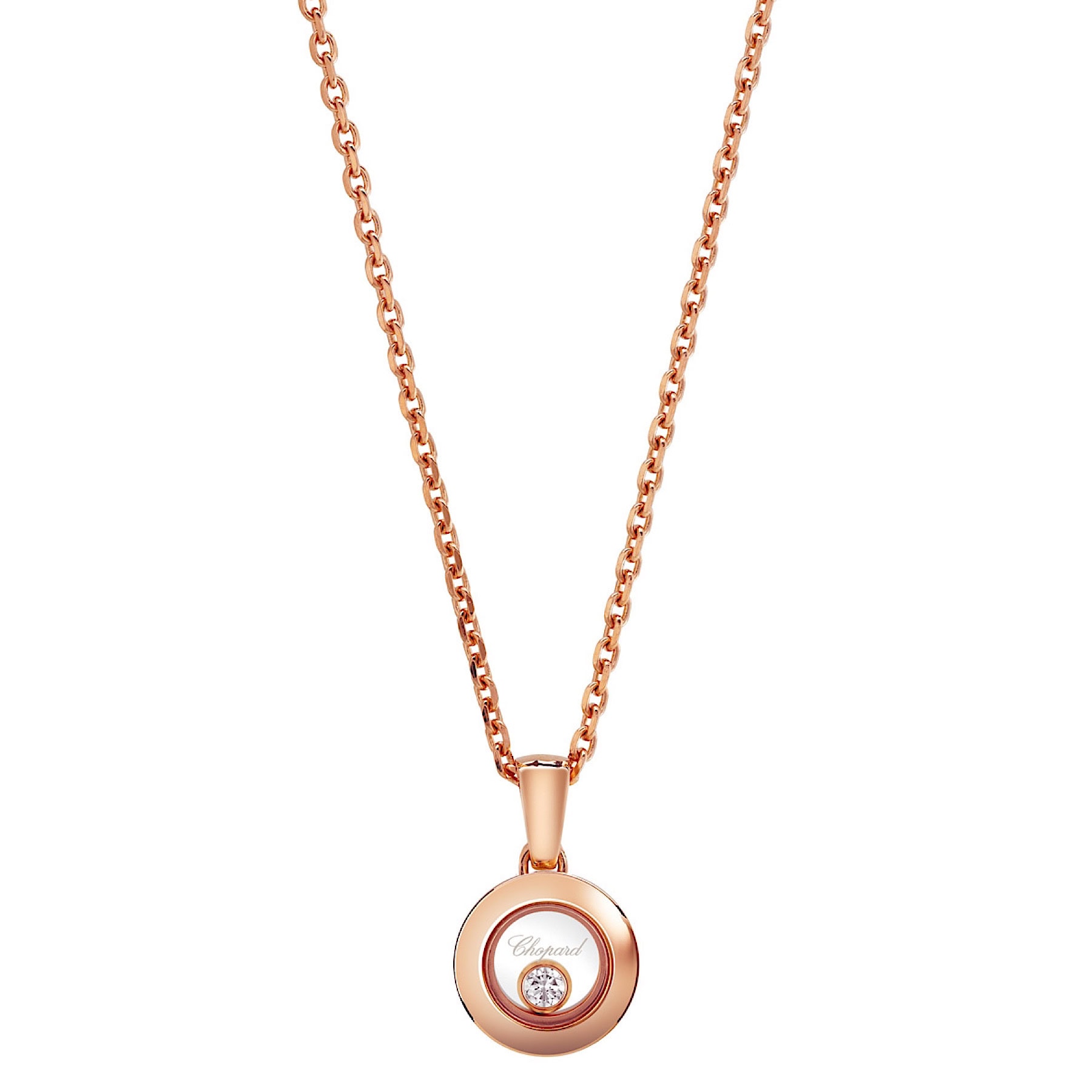 Schmuck: Chopard Happy Diamonds Brillant Kette Roségold 42 cm aus 750 Roségold von CHOPARD