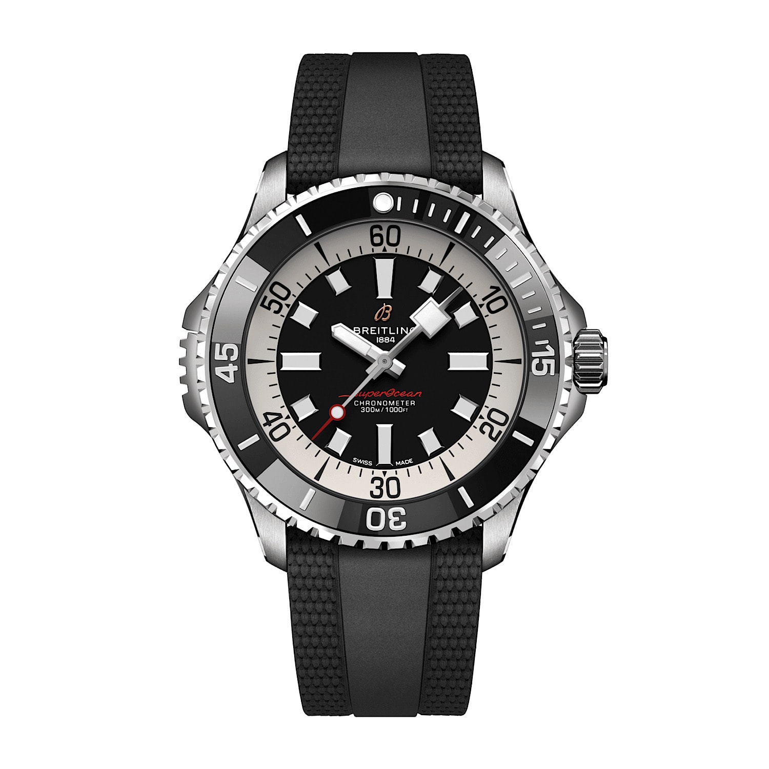 Uhren: Breitling Superocean III Automatik Blau Weiss Index 46 mm aus Edelstahl von Breitling