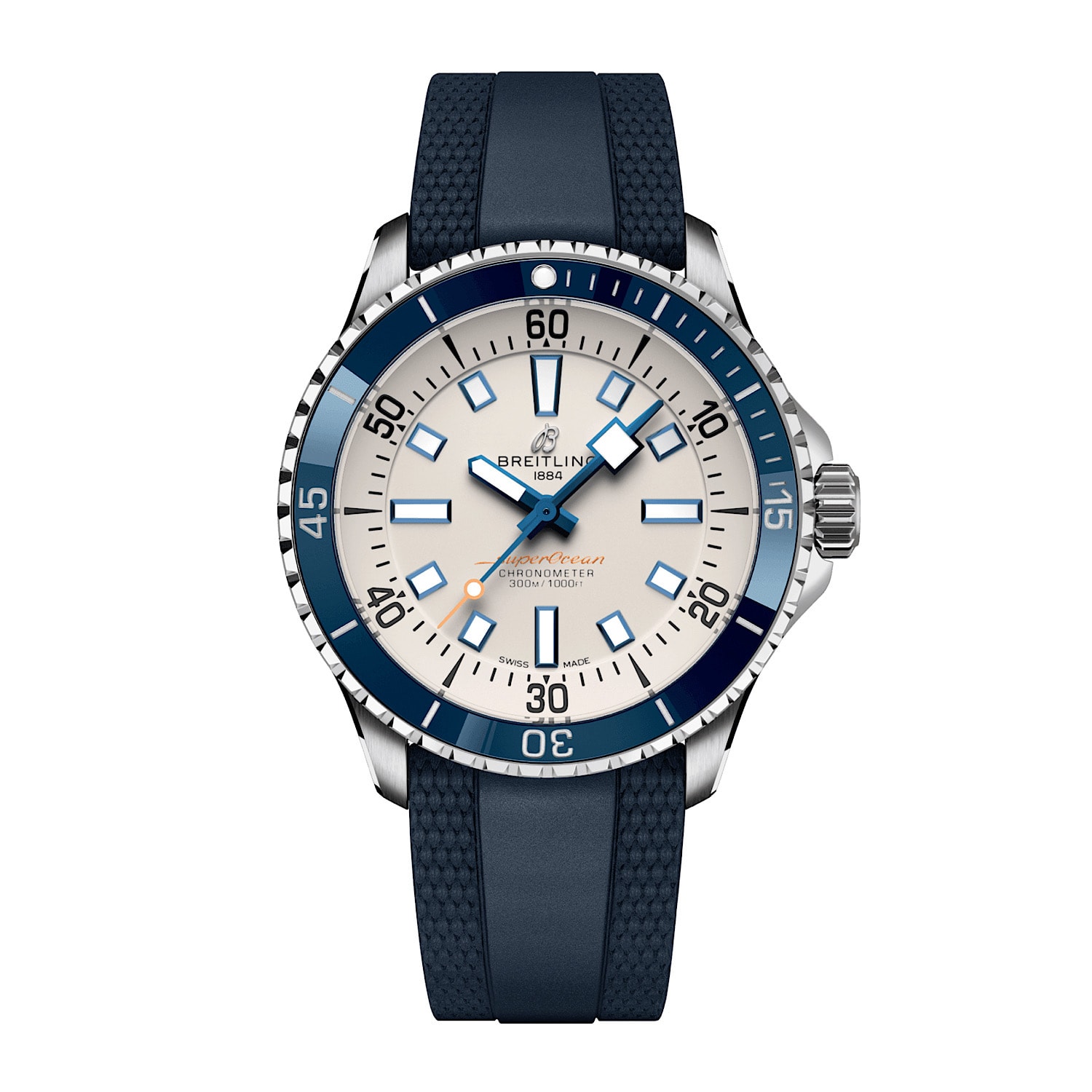 Uhren: Breitling Superocean III Automatik Silber Weiss Index 42 mm aus Edelstahl von Breitling