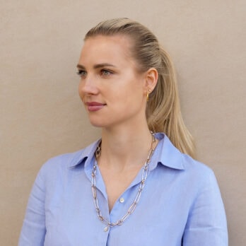 Schmuck: Collier Weiß- & Roségold 60 cm aus 585 Weißgold von Last Pieces