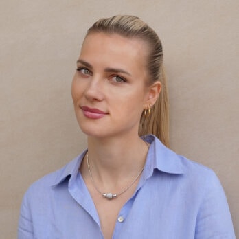 Schmuck: Halsreif mit Brillant Kugel Weißgold 42 cm aus 750 Weißgold von Jewels by Eckstein