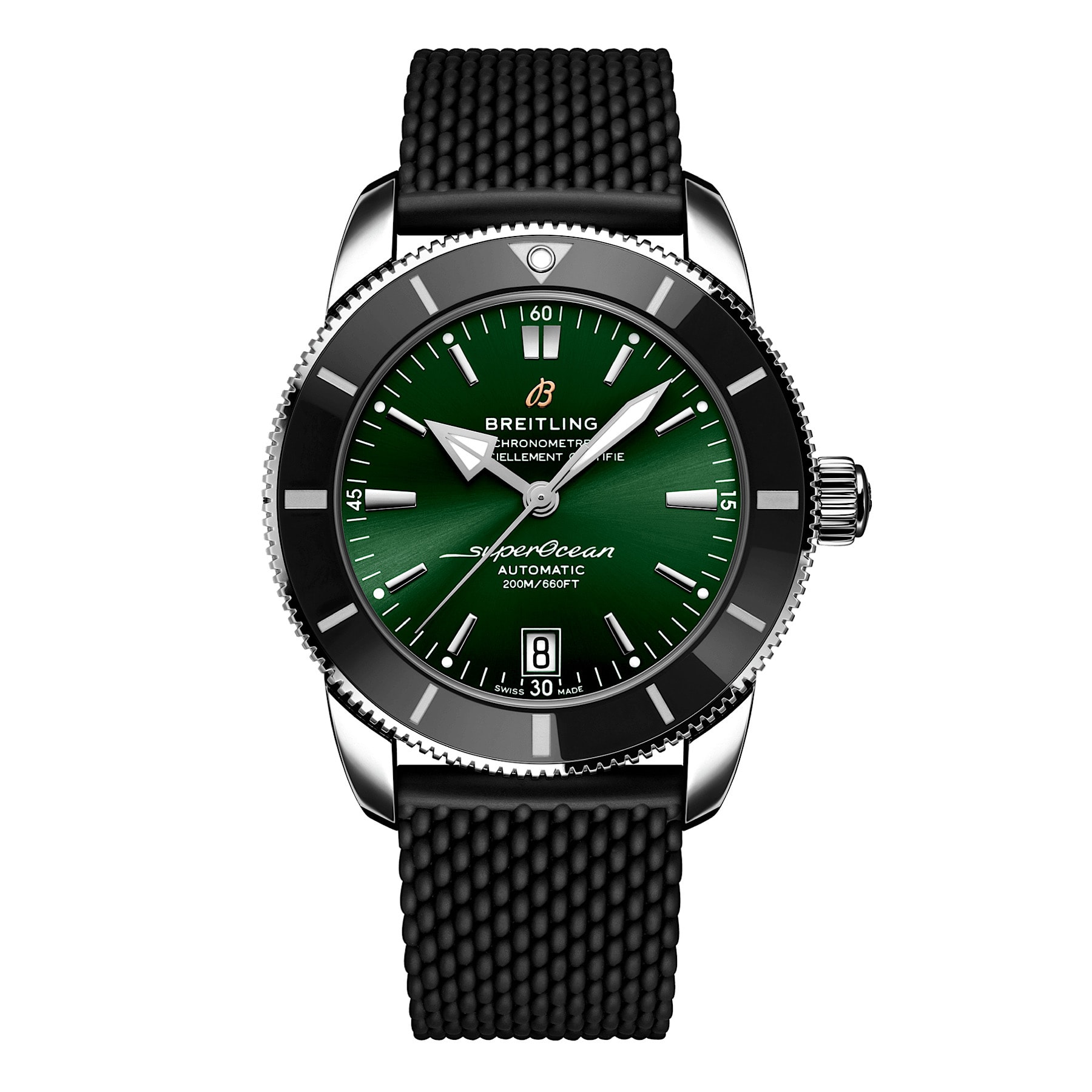 Uhren: Breitling Superocean Heritage B20 Automatik Grün Index 42 mm aus Edelstahl von Breitling