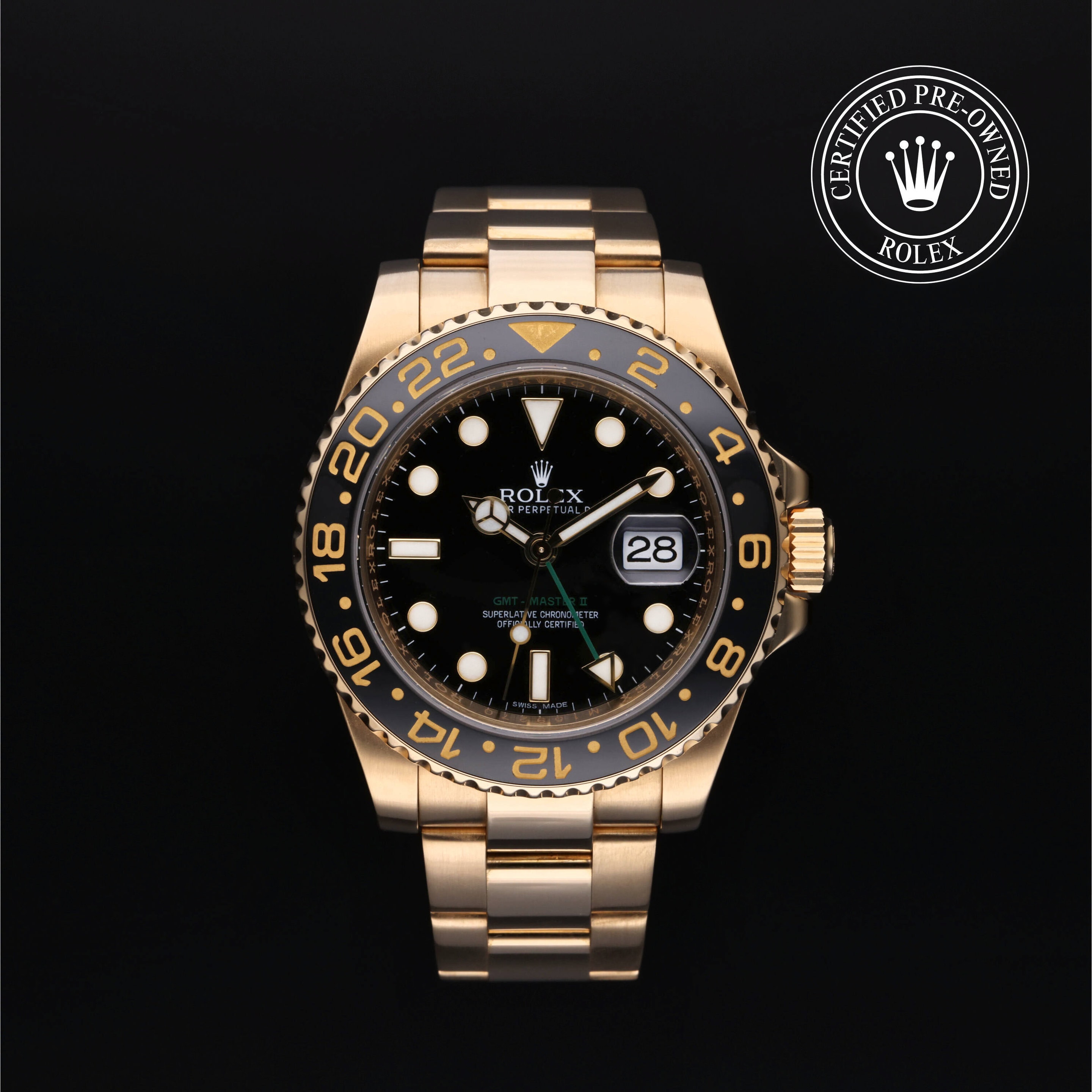 : Oyster Perpetual GMT-Master II aus Gold von Rolex Certified Pre-Owned