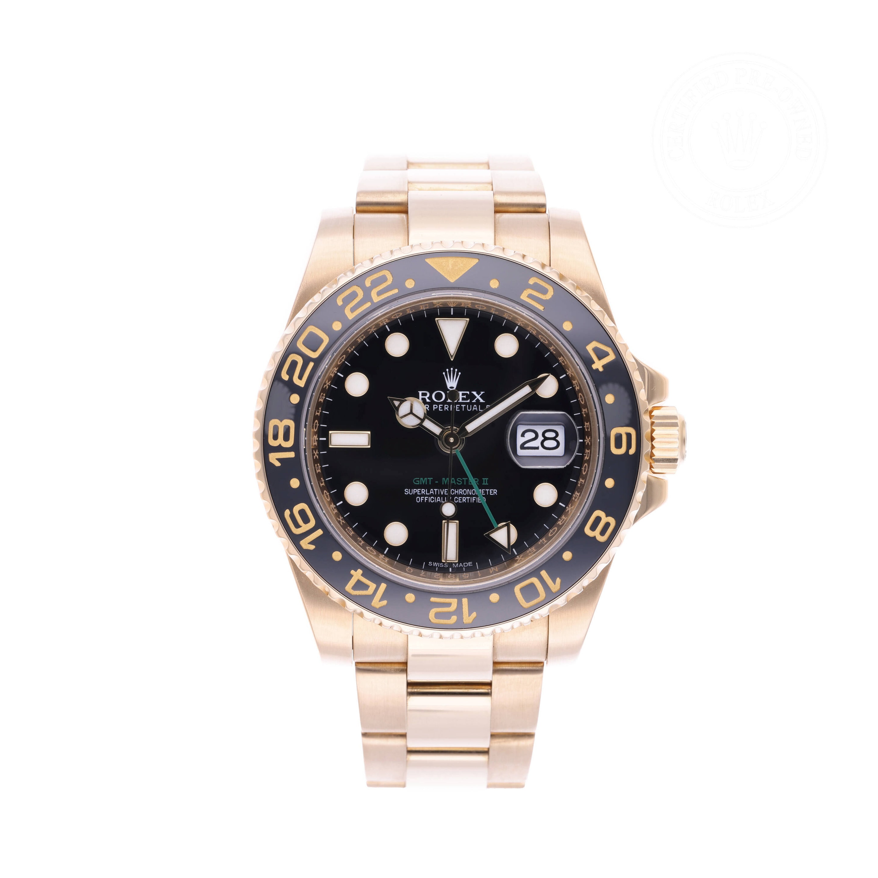 Oyster Perpetual GMT-Master II aus Gold von Rolex Certified Pre-Owned